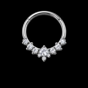 Anneau Strass Pointe